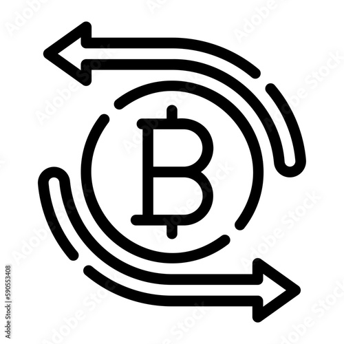 money flow line icon