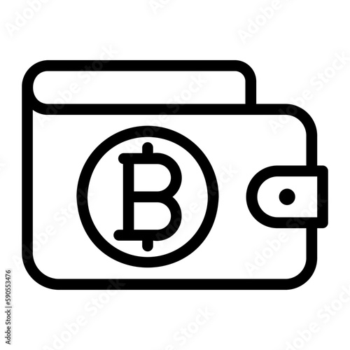wallet line icon