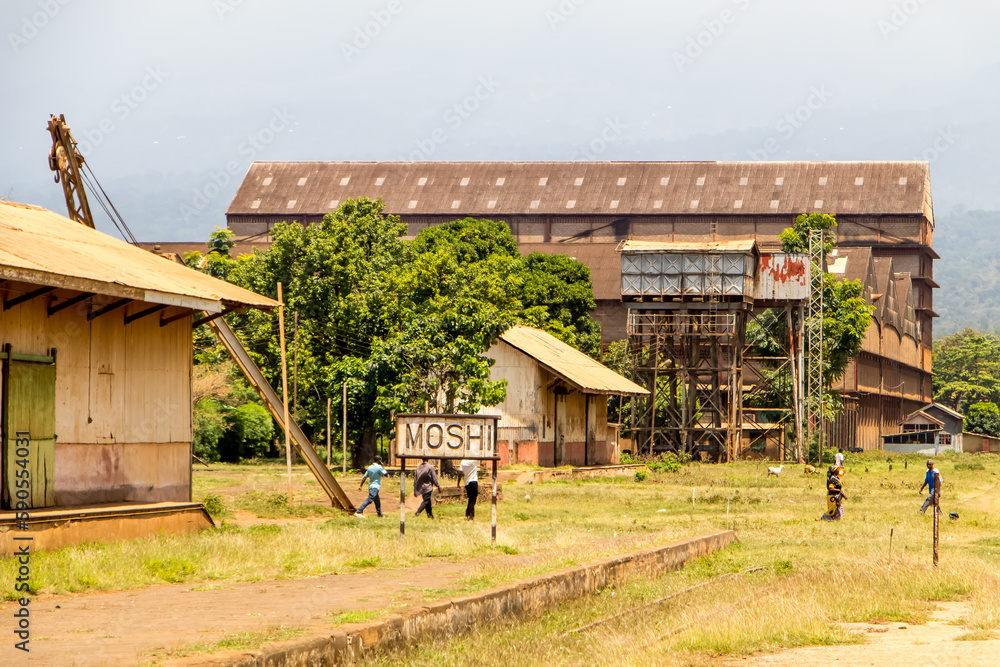 Abandoned railway station in Moshi, Tanzania Abandoned railway station in Moshi, Tanzania