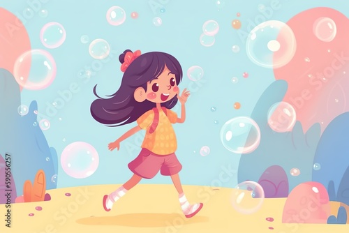 Joyful Bubbles, Playtime Delight Unleashed. Generative AI