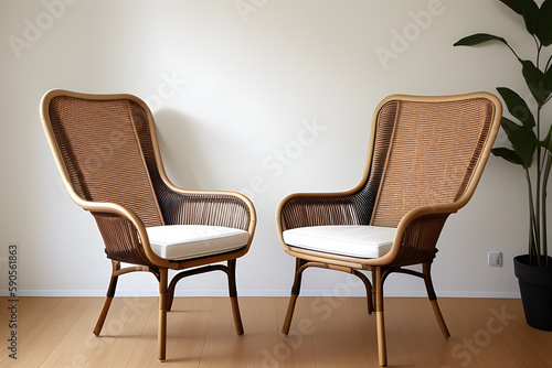 a rattan dinning chair design