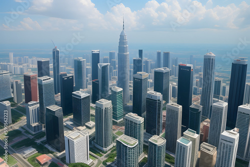 Close view of Menara  Tower  Kuala Lumpur