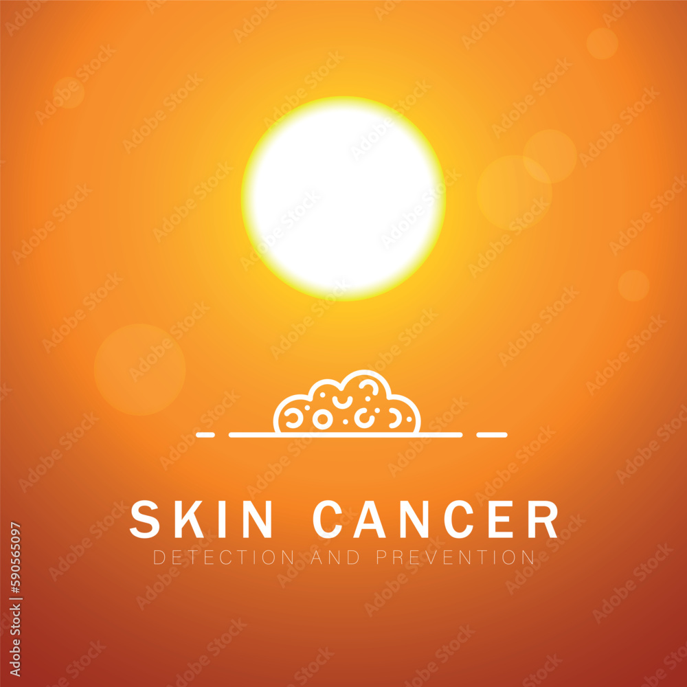 Skin cancer awareness and sun. Risk factors and treatment, Prevention