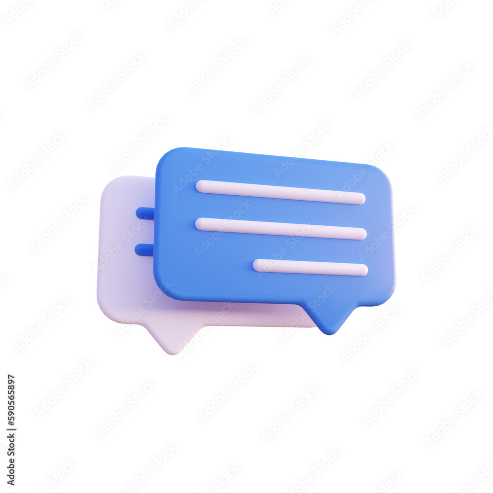 bubble chat icon illustration 3d render isolated perspective view PNG transparent bubble chat icon illustration 3d render isolated perspective view PNG transparent
