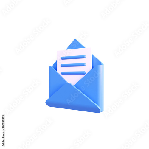 Massage in box icon illustration 3d render isolated side view PNG transparent