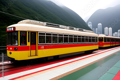 the tram to the peak in hong kong