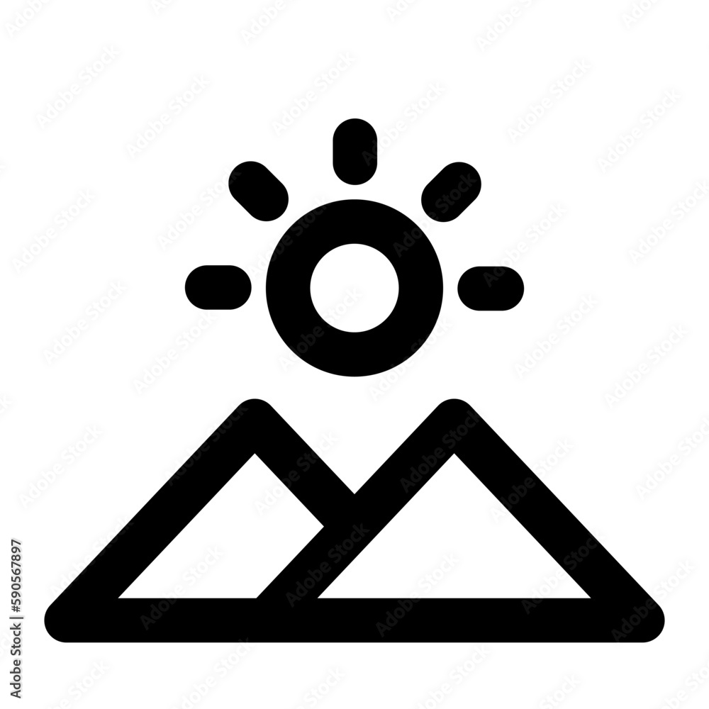 sunrise of ramadan month outline icon set sunrise of ramadan month outline icon set