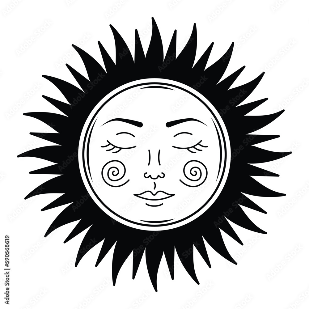 Sun vector icon design. Flat icon of sun. Sun vector icon design. Flat icon of sun.