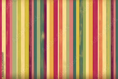 vibrant and colorful striped wallpaper pattern. Generative AI