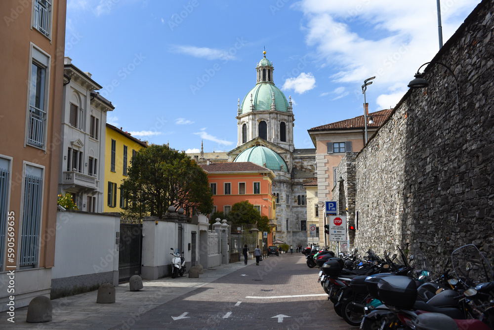 Obraz premium old town in Como Italy