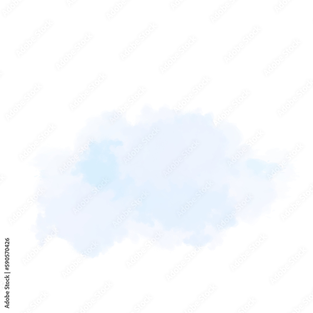 Cloud illustration.sky clipart.handrawn cloud