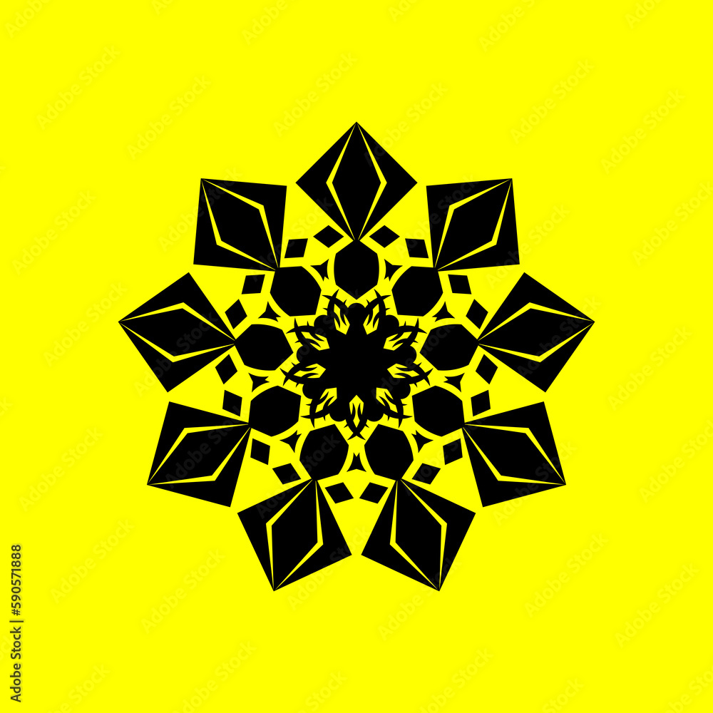 modern and cool mandala illustration. modern and cool mandala illustration.