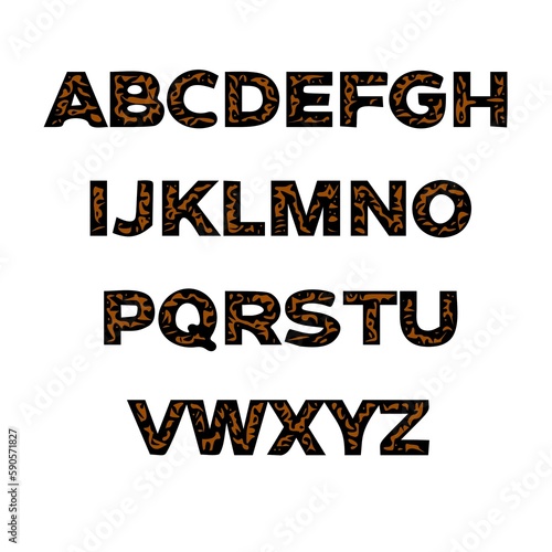 abc alphabet letters font type