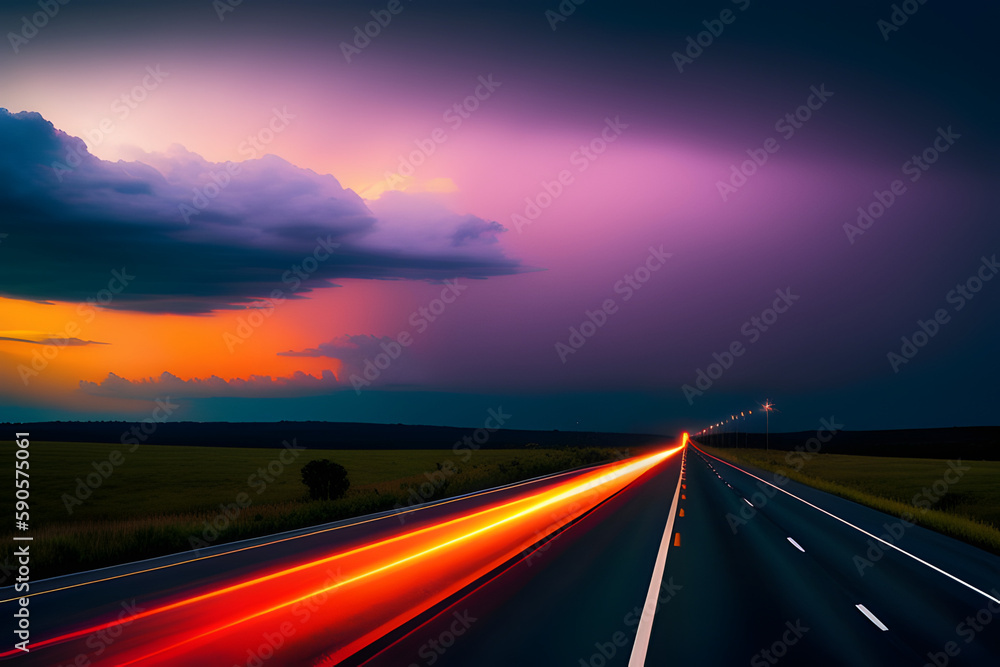 highway at night