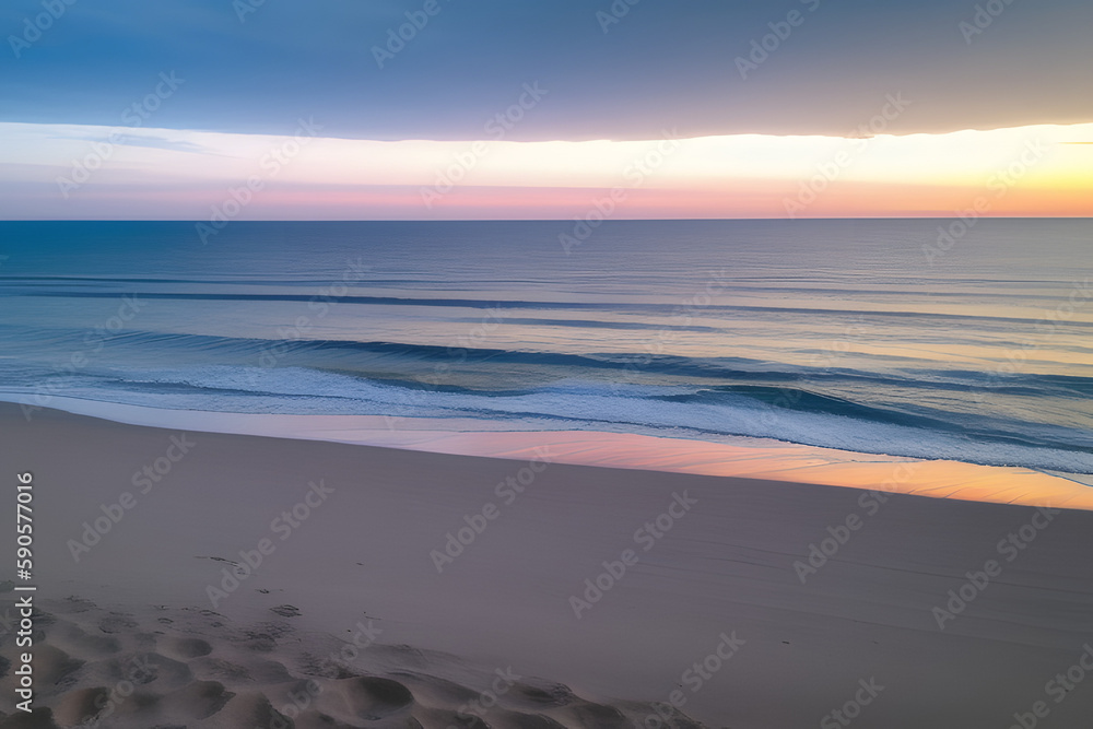 Scenic View Of Sea Against Sky During Sunset Scenic View Of Sea Against Sky During Sunset