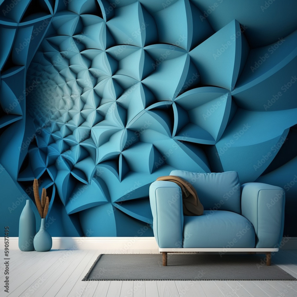 Fototapeta premium interior design image created using Generative AI