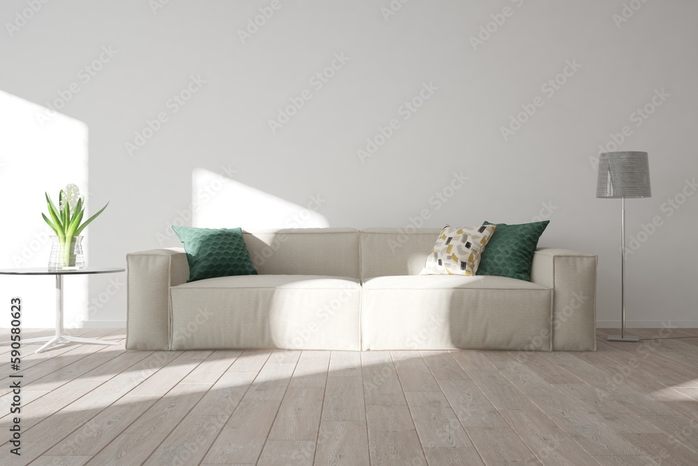 Modern interior design. 3D illustration Modern interior design. 3D illustration