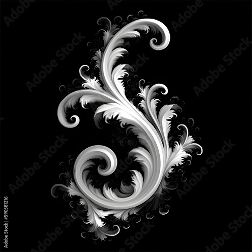 Ornate Decorative Alpha generated with AI