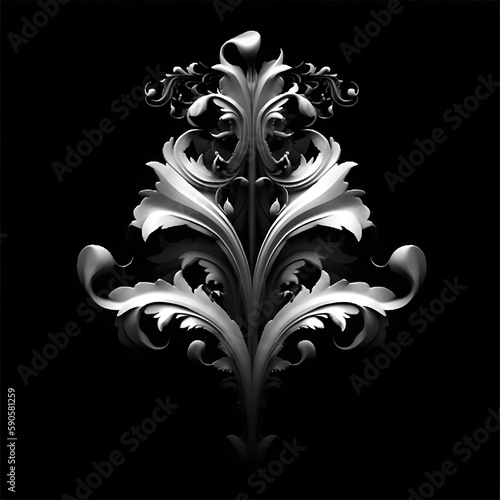 Ornate Decorative Alpha generated with AI