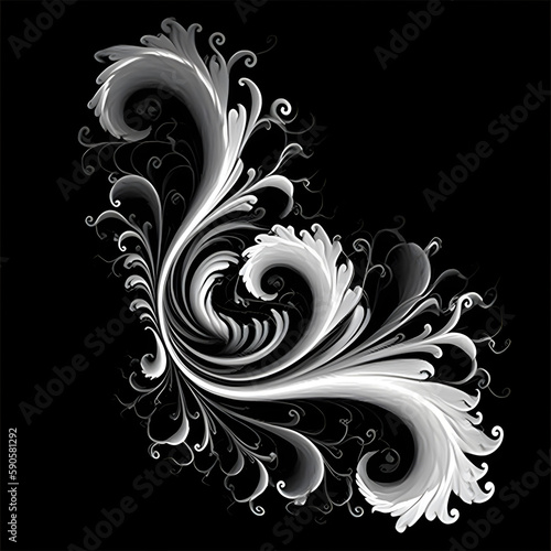 Ornate Decorative Alpha generated with AI