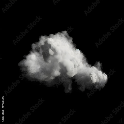 Cloud Alphas on Black Background generated with AI