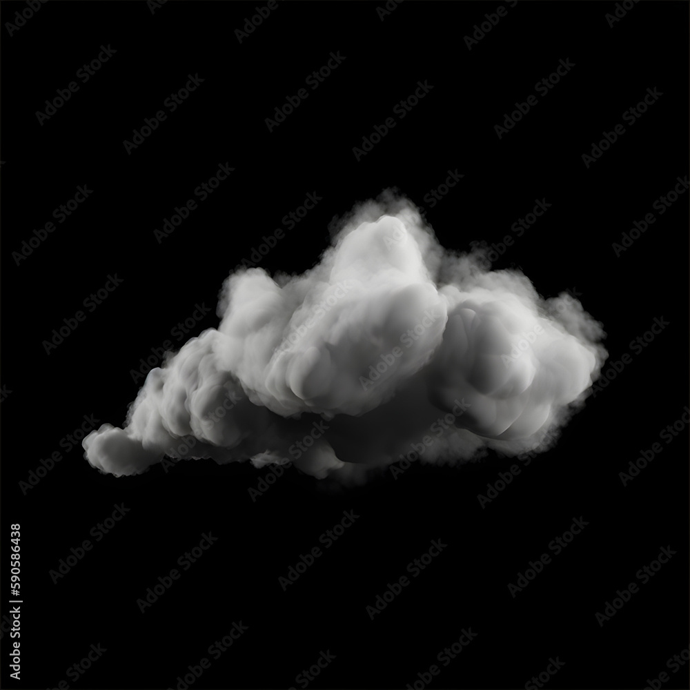 Cloud Alphas on Black Background generated with AI Cloud Alphas on Black Background generated with AI
