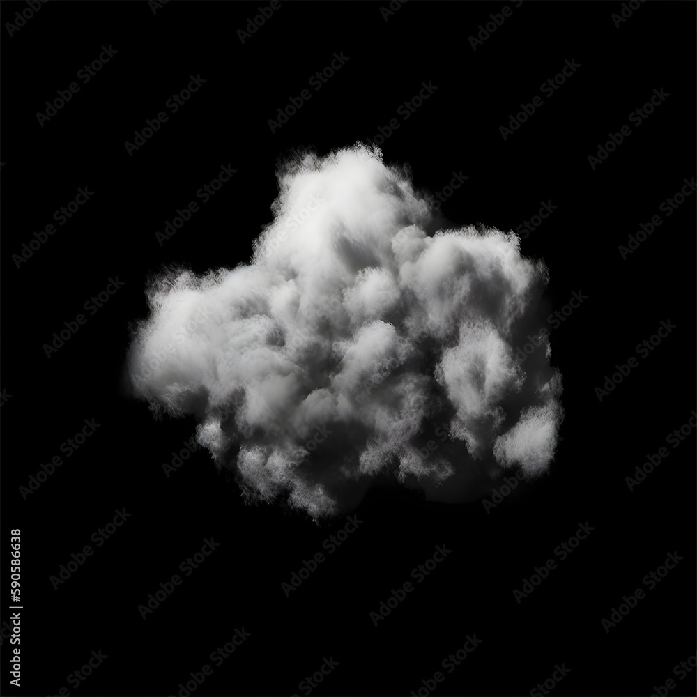 Cloud Alphas on Black Background generated with AI Cloud Alphas on Black Background generated with AI