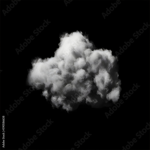 Cloud Alphas on Black Background generated with AI