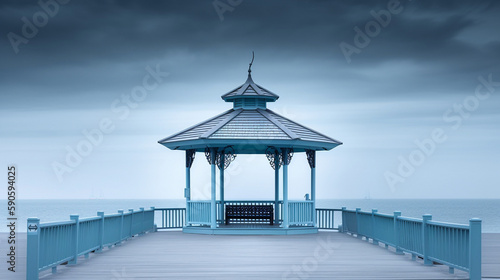 gazebo on the sea