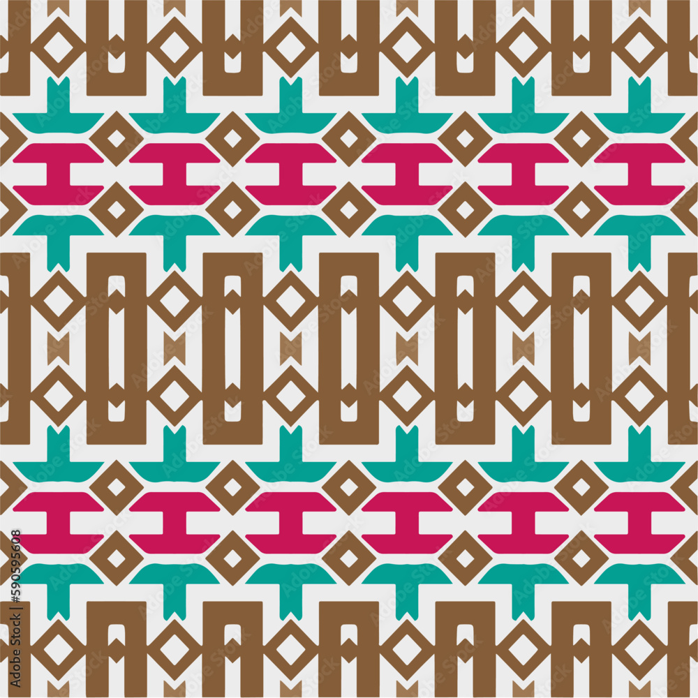 Rainbow ikat vector ~ seamless background.Tribal design for fashion,carpet, background, batik, wallpaper, clothing, wrapping, skirt. Rainbow ikat vector ~ seamless background.Tribal design for fashion,carpet, background, batik, wallpaper, clothing, wrapping, skirt.