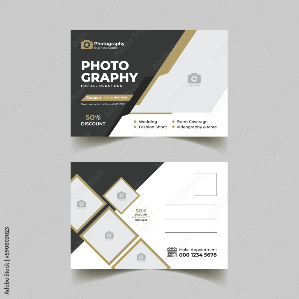 photography postcard template layout photography postcard template layout