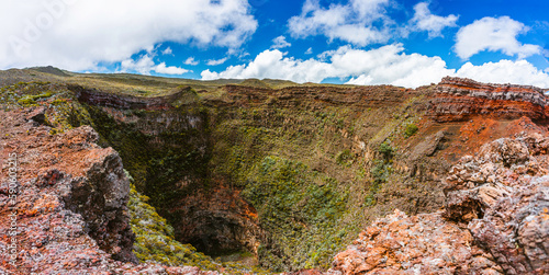 Commerson crater on volcano road in Reunion island