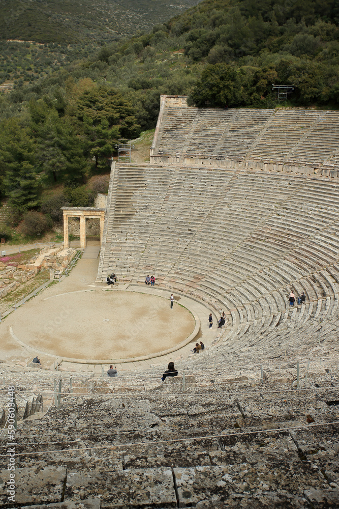 The Ancient Theatre of Epidaurus (Peloponnese, Greece)
