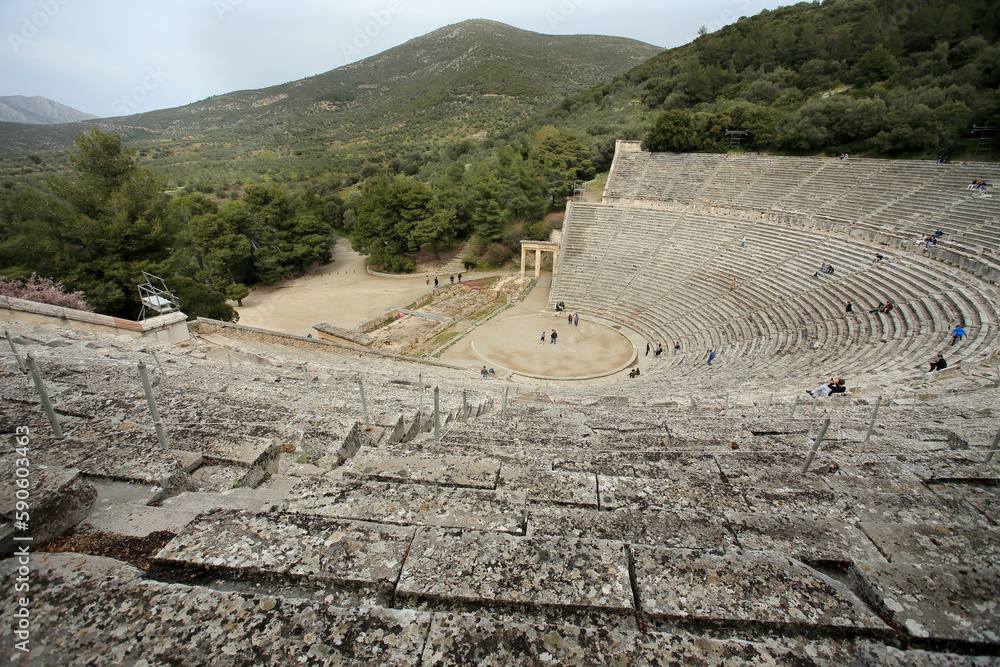 The Ancient Theatre of Epidaurus (Peloponnese, Greece)