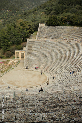 Obraz na płótnie The Ancient Theatre of Epidaurus (Peloponnese, Greece) w salonie