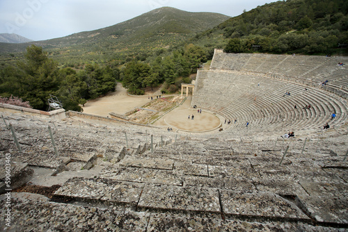 Obraz na płótnie The Ancient Theatre of Epidaurus (Peloponnese, Greece) w salonie