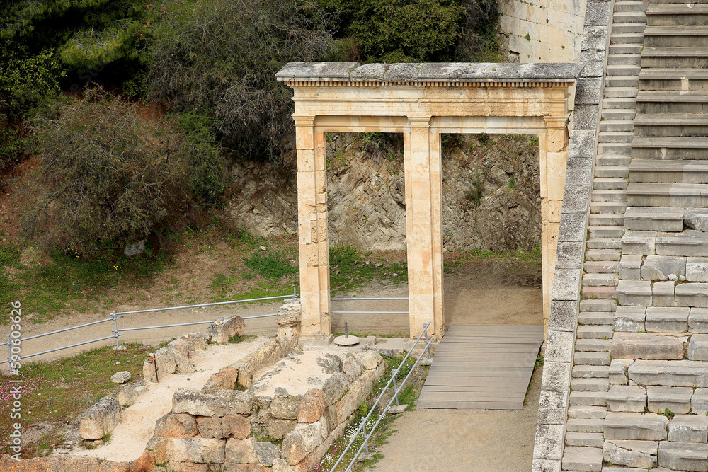 The Ancient Theatre of Epidaurus (Peloponnese, Greece)