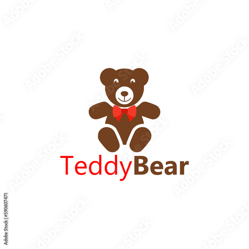 Teddy bear plush toy icon isolated on transparent background © sljubisa