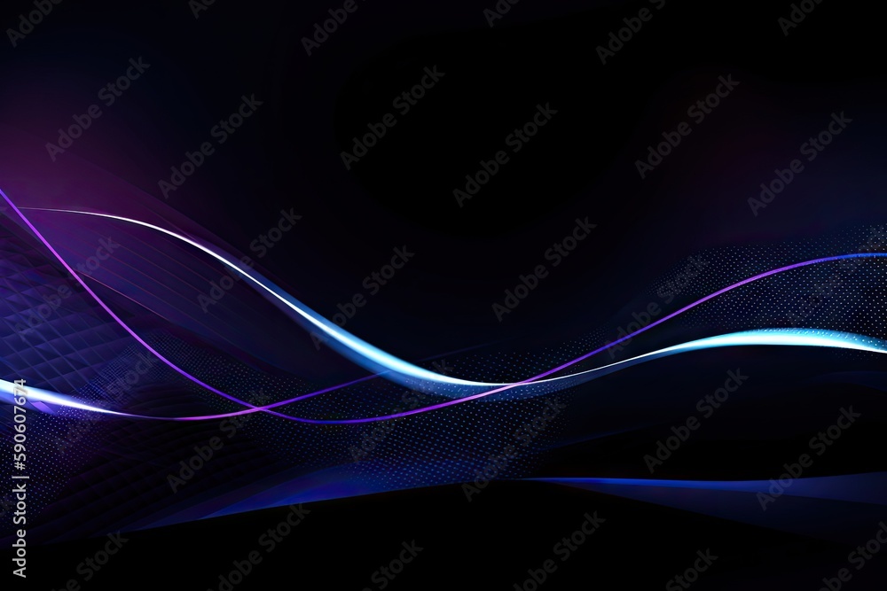 Abstract blue wave background. AI generated art illustration. Abstract blue wave background. AI generated art illustration.