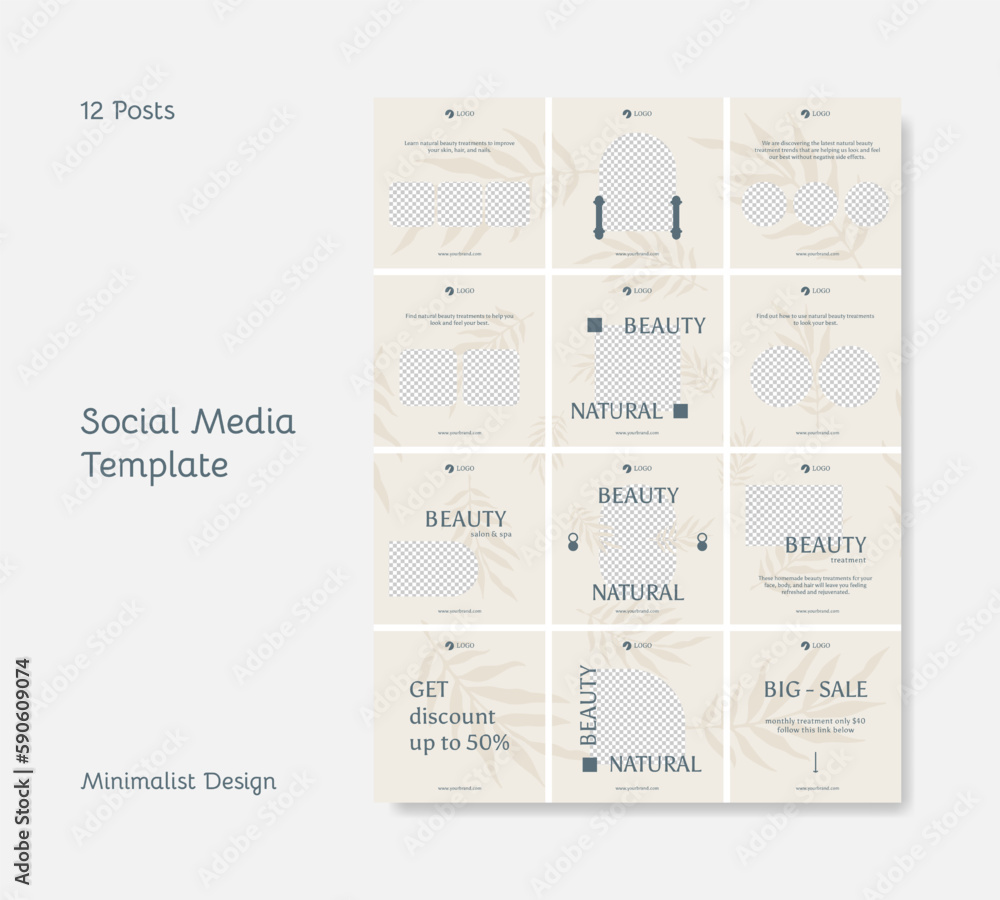 Naklejka premium Set of illustration banner template.