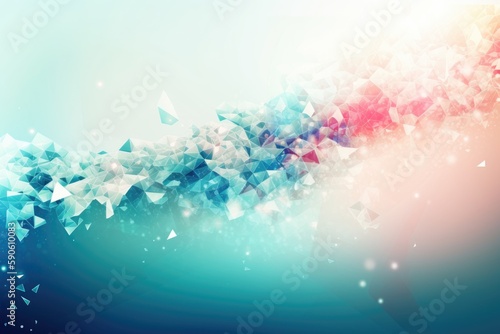 Abstract winter background. AI generated art illustration.