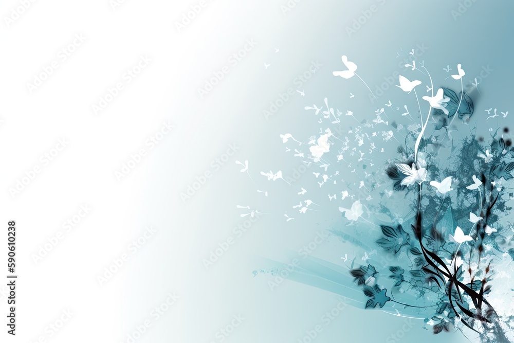 Abstract winter background. AI generated art illustration. Abstract winter background. AI generated art illustration.
