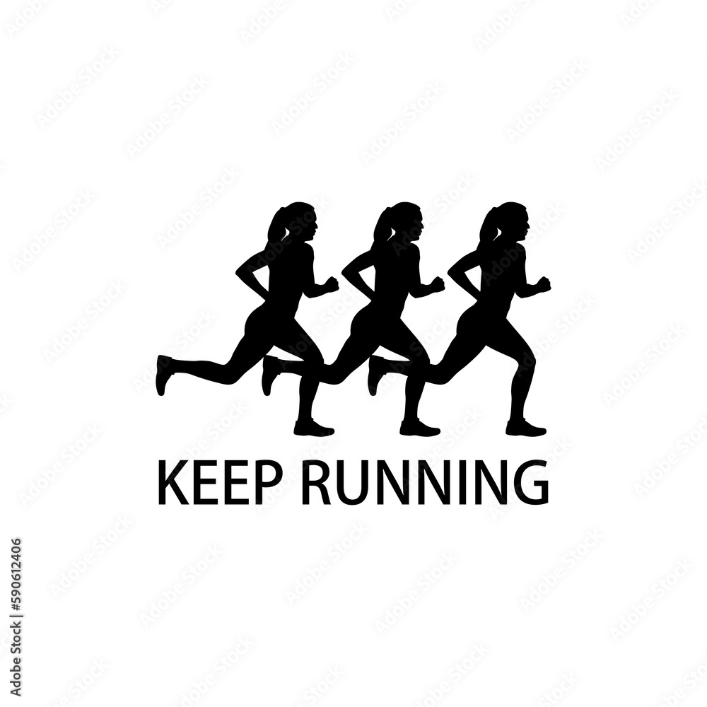 Running man icon isolated on transparent background Running man icon isolated on transparent background