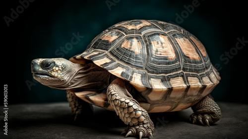 turtle isolated back background