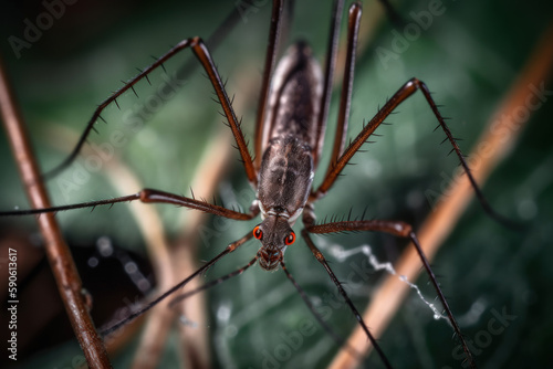 mosquito insect closeup macro generative ai
