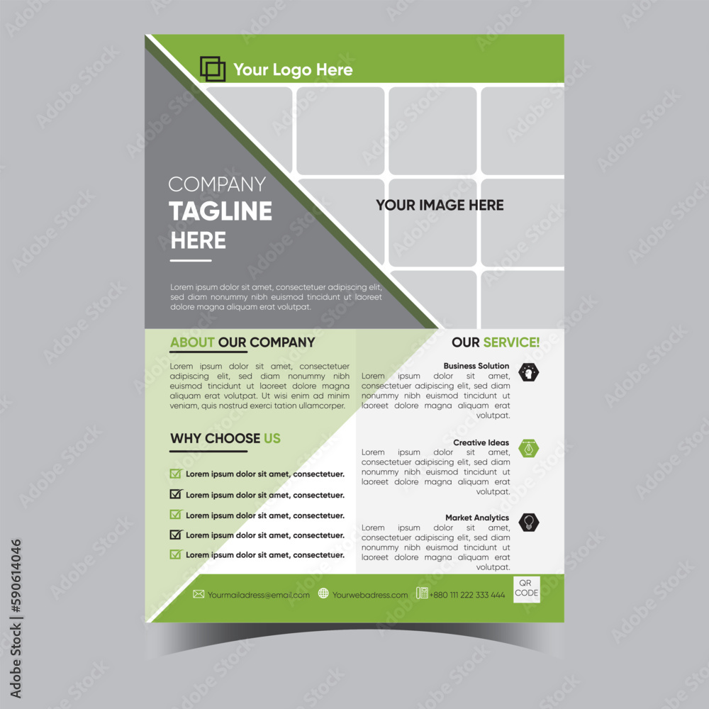 A corporate flyer design templete A corporate flyer design templete