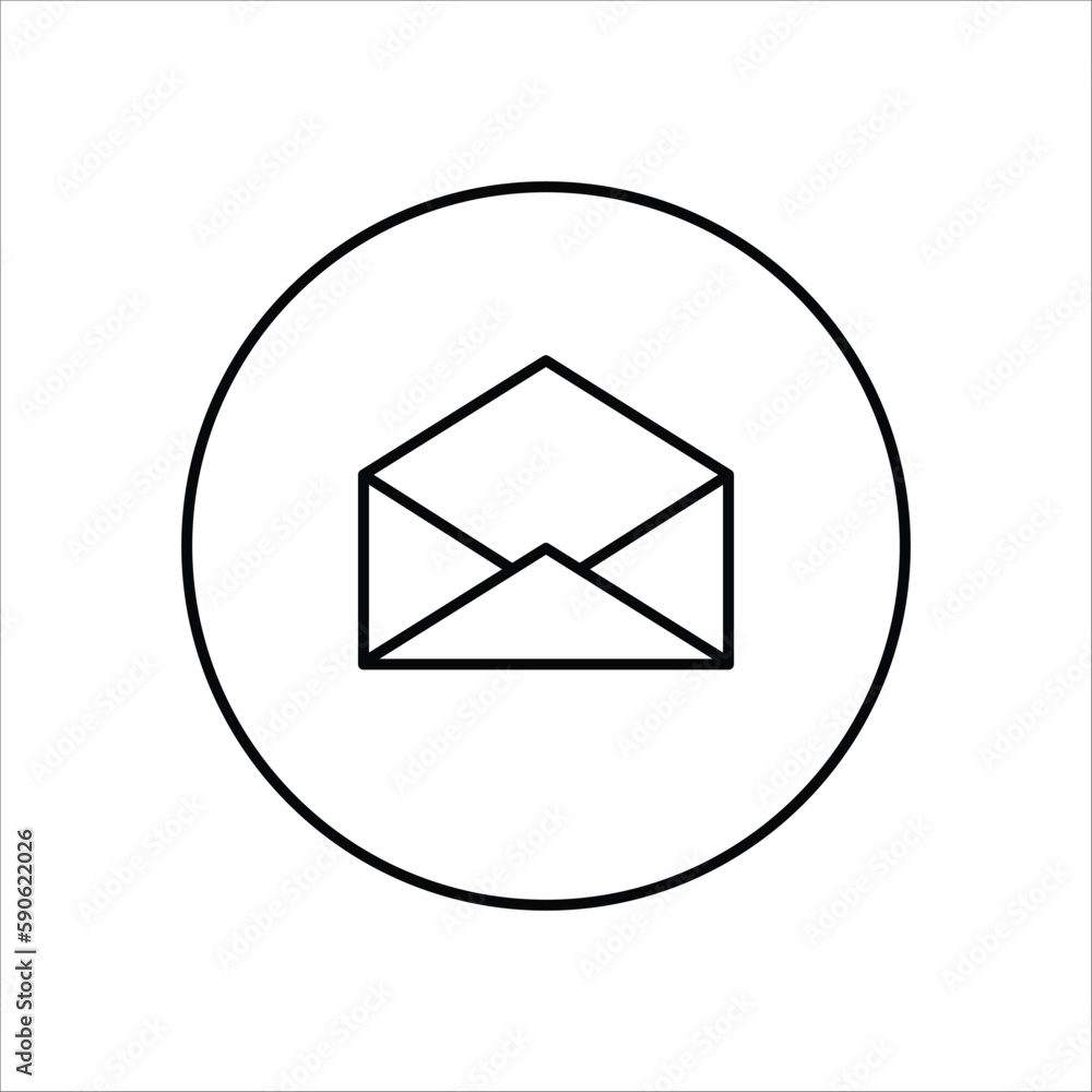 Envelope vector icon. Mail flat sign design. Envelope symbol pictogram. UX UI icon Envelope vector icon. Mail flat sign design. Envelope symbol pictogram. UX UI icon