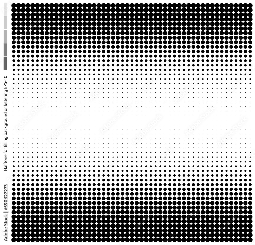 Rasterized halftone texture for design and text