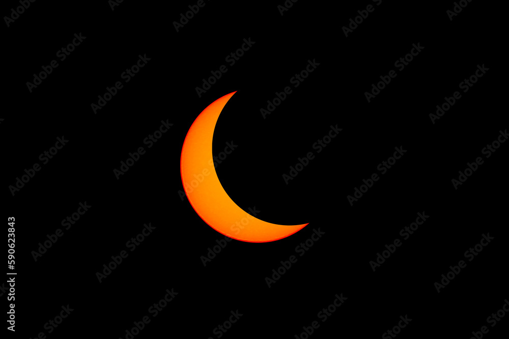 Simulation of Solar Eclipse 2023 if seen in Denpasar Indonesia Simulation of Solar Eclipse 2023 if seen in Denpasar Indonesia