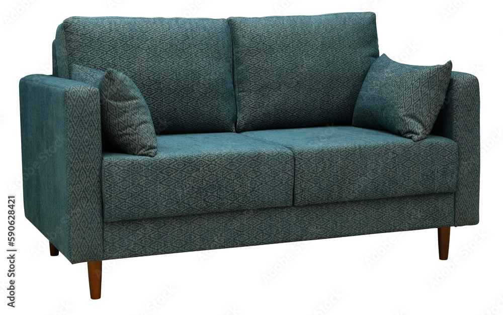 Fototapeta premium Sofa isolated on white background. Including clipping path